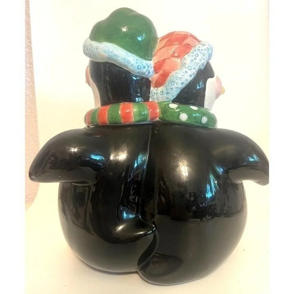 Anthropomorphic Happy Feet Penguin Family Cookie Jar Happy Feet Large Winter SEE